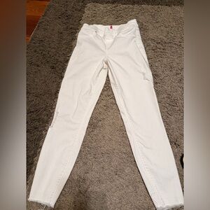 Stylish White Women's Spanx Jeans size medium